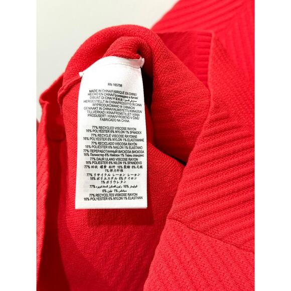 NWT Herve Leger Contour Corset Ribbed Knit T-Shirt Banded Dress Rouge Size XXS - Picture 6 of 6